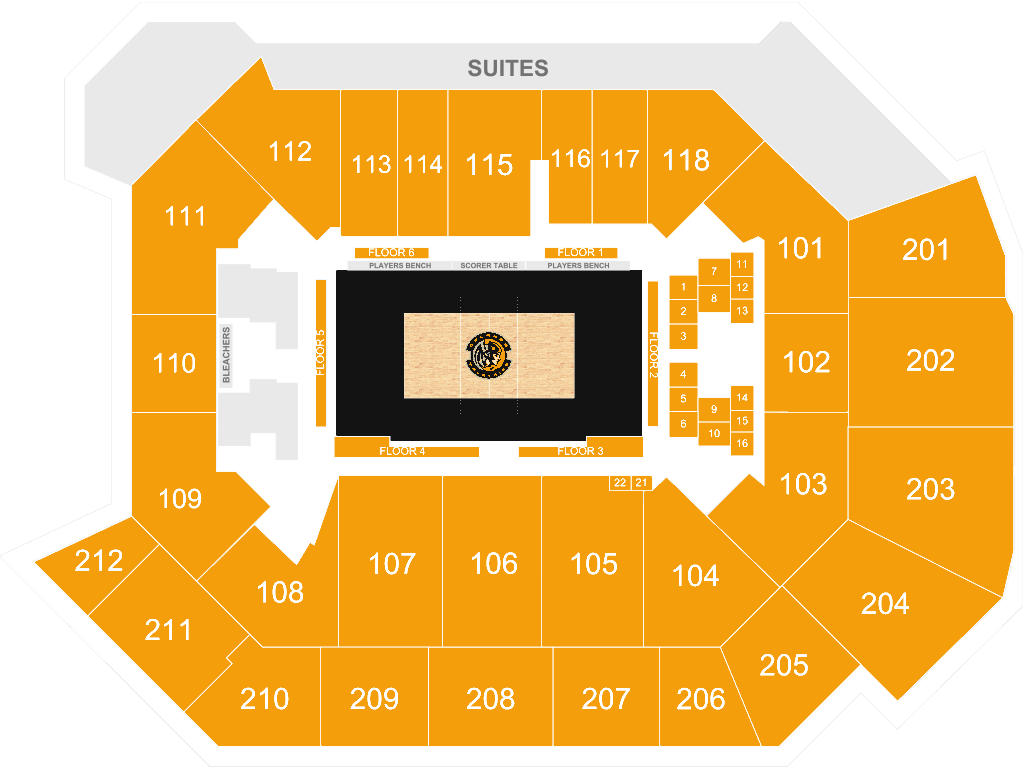 Addition Financial Arena seating chart