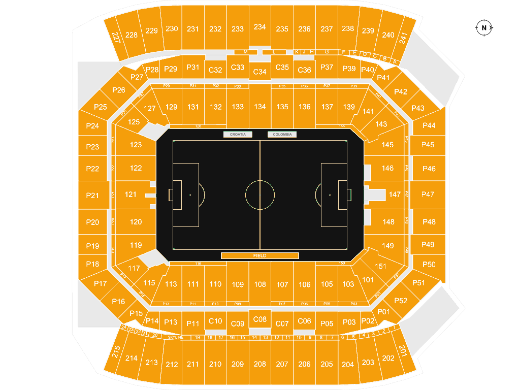 Camping World Stadium seating chart