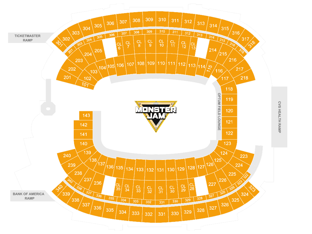 Gillette Stadium seating chart