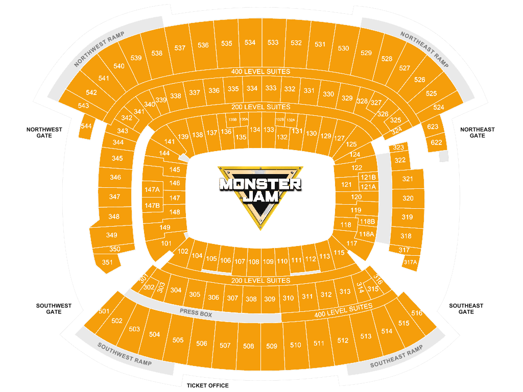 Huntington Bank Field seating chart