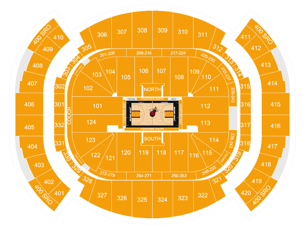 Kaseya Center seating chart