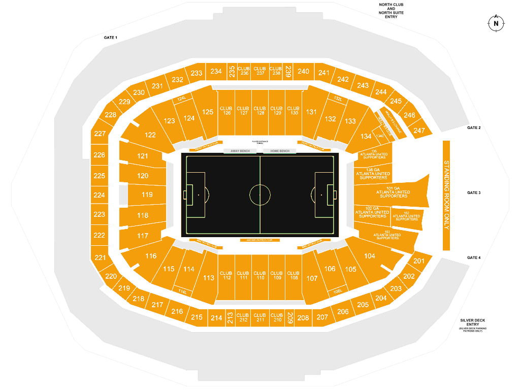 Mercedes-Benz Stadium seating chart