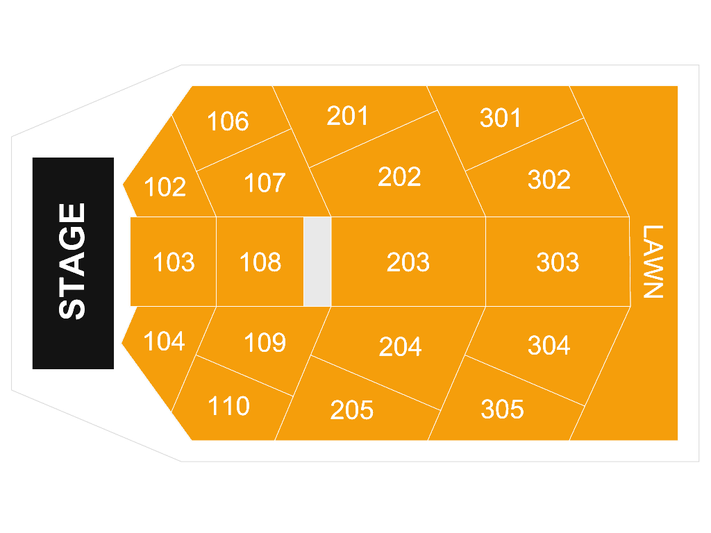 Pier Six Pavilion seating chart