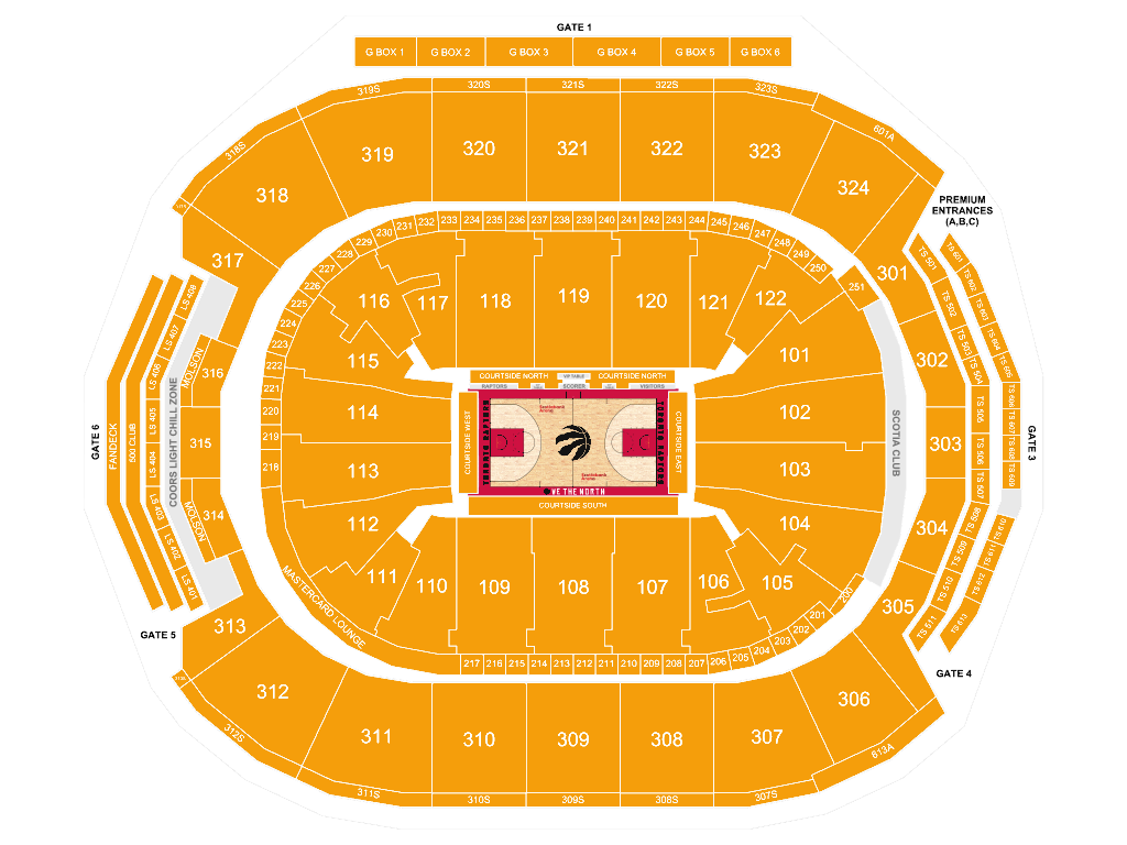 Scotiabank Arena seating chart