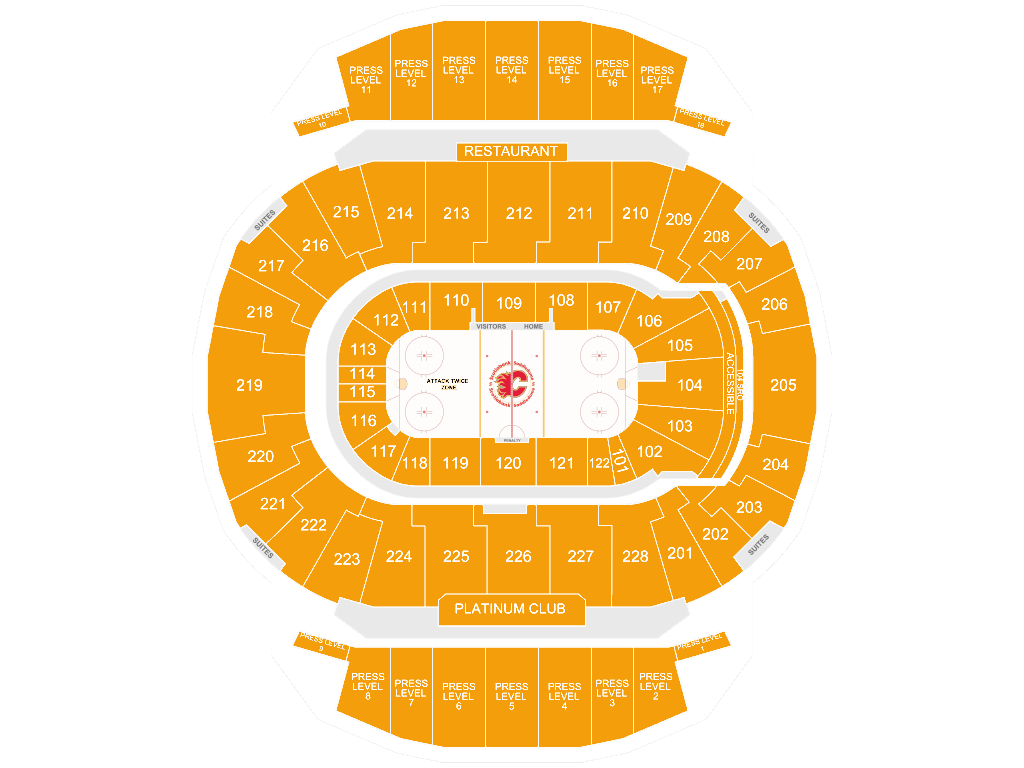 Scotiabank Saddledome seating chart