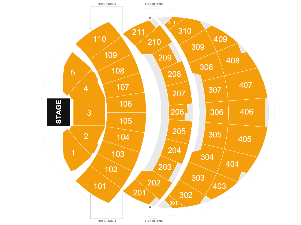 Sphere seating chart