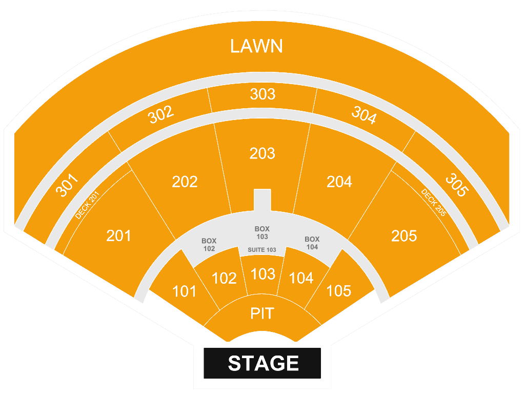 Talking Stick Resort Amphitheatre seating chart