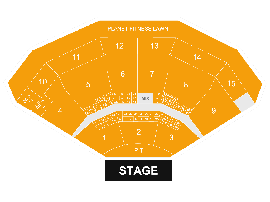 Truliant Amphitheater seating chart
