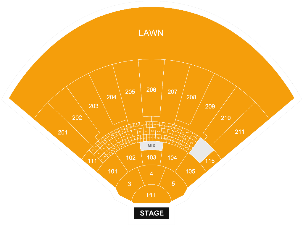 White River Amphitheatre seating chart